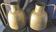 Pitcher - pair of tinned copper pourer qajar persian calligraphy -islamic art