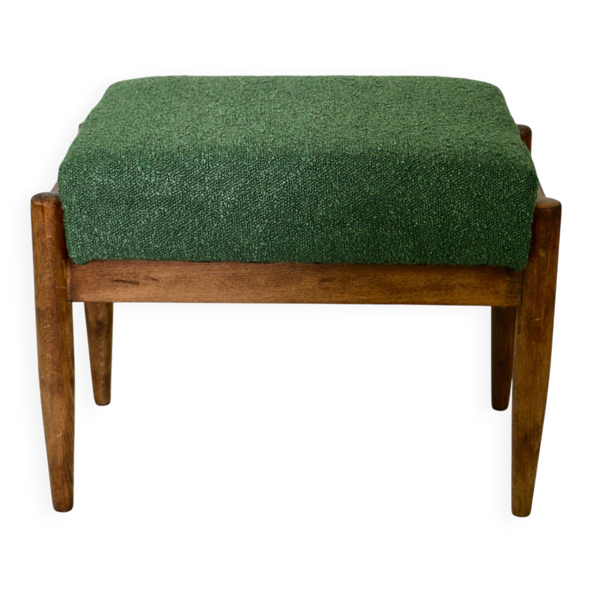 Edmund Homa stool green boucle seat