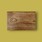 Rustic solid wood stool – brutalist spirit