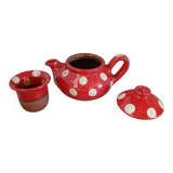 Handmade pottery teapot