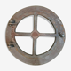 Cast iron bull's eye window