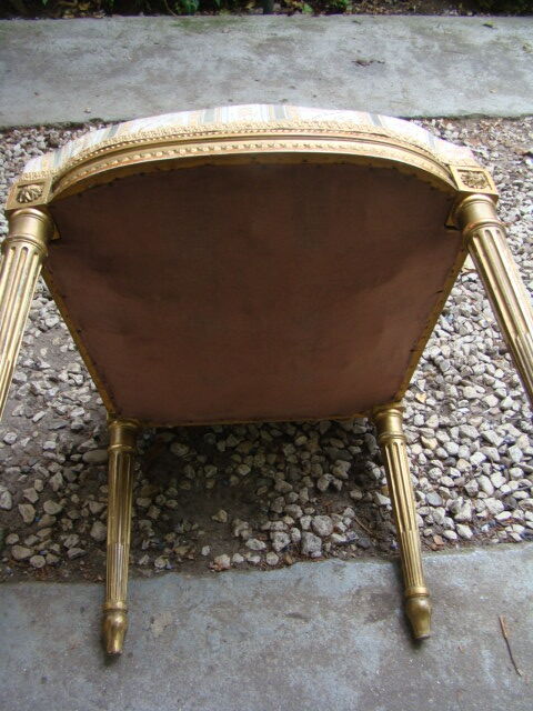 Old Louis XVI fabric chair