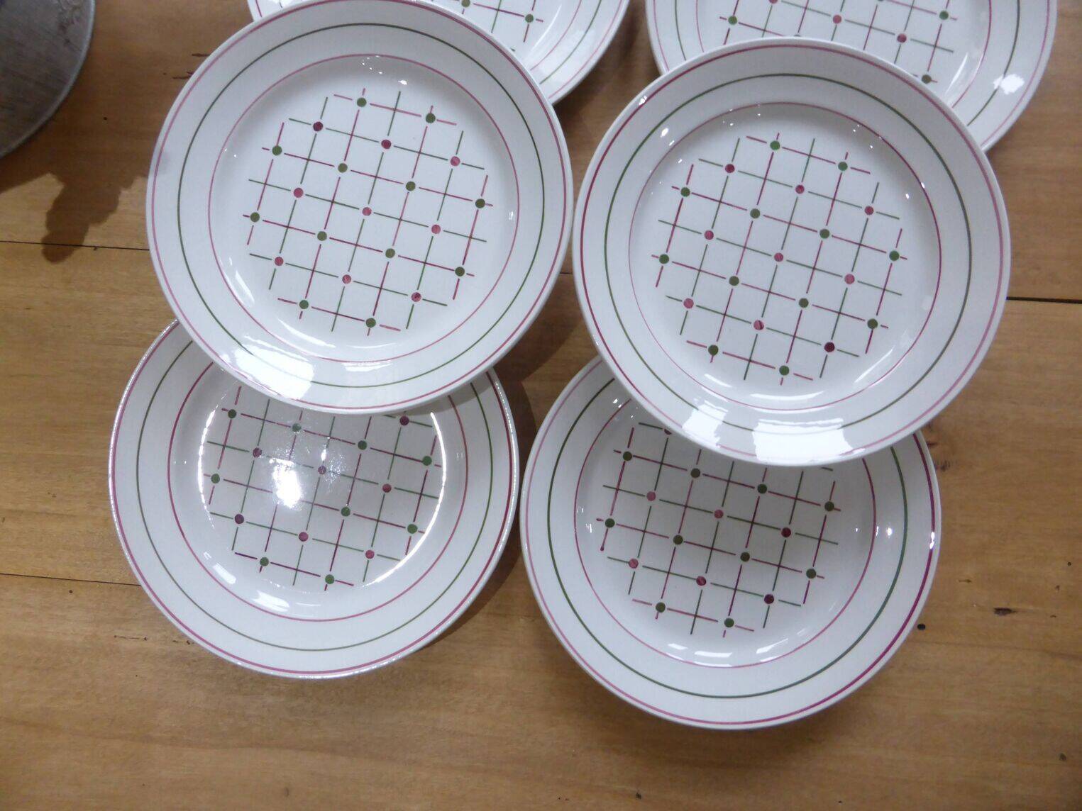 6 flat plates, Betty de Luneville model