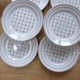 6 flat plates, Betty de Luneville model