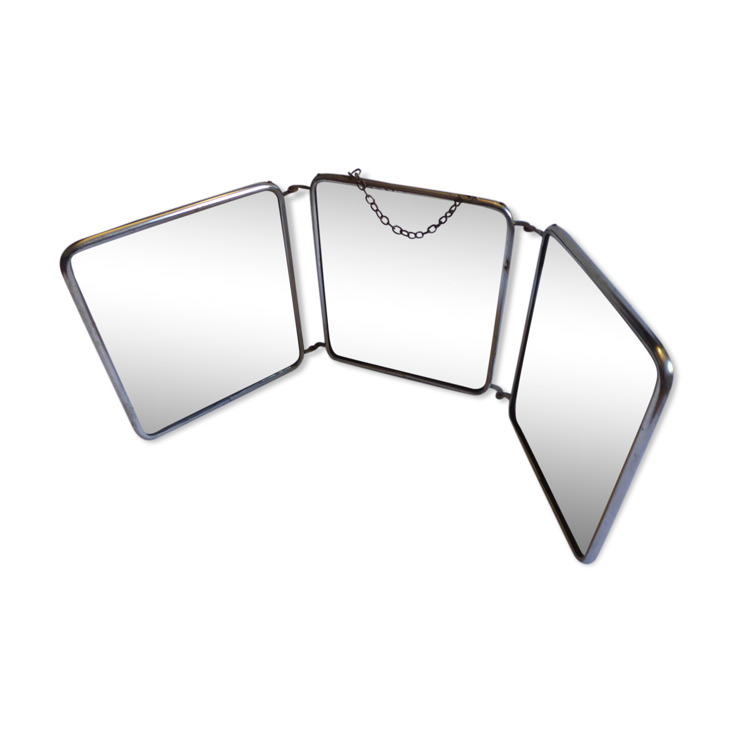 Barber triptych mirror 55x20cm circa 1960