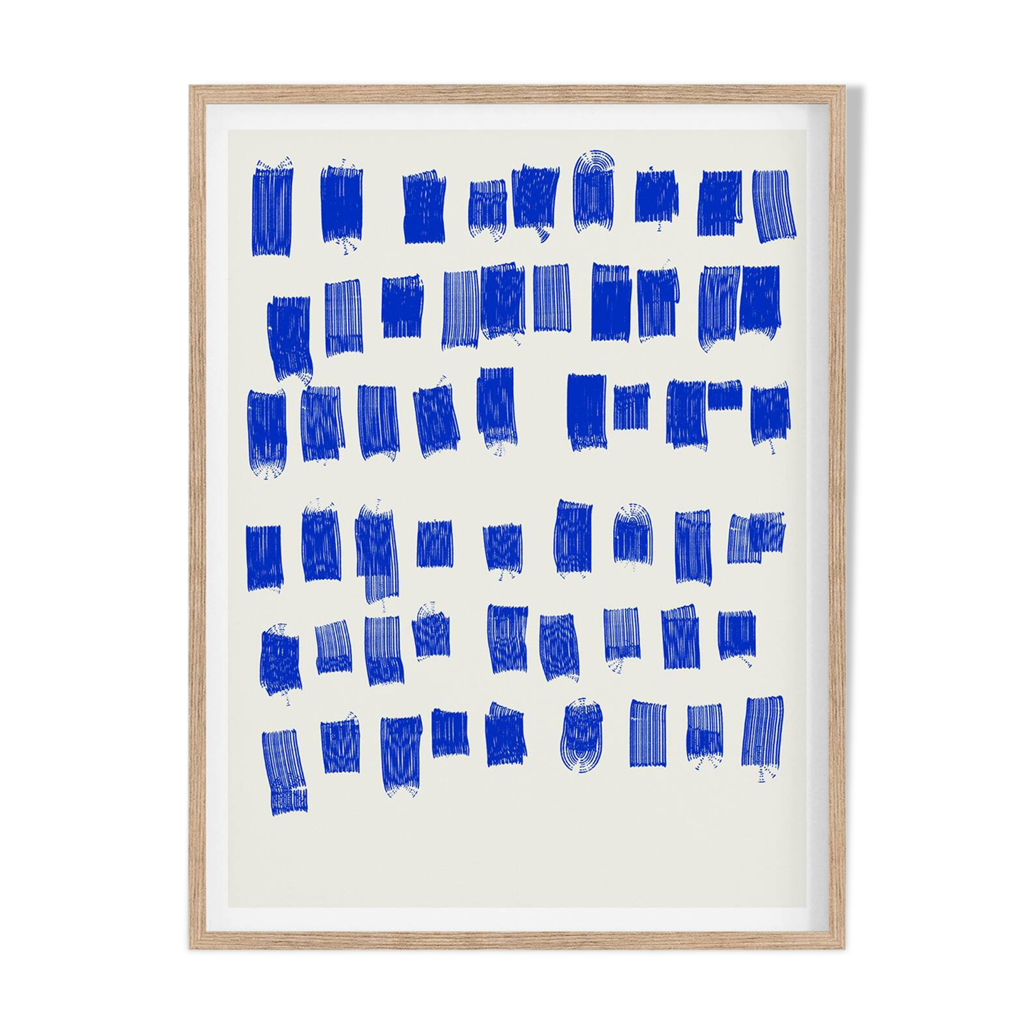 Abstract blue giclee print, 50x70cm