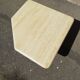 Vintage coffee table in travertine