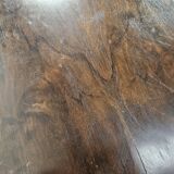 Walnut coffee table with crossed legs