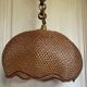 Suspension en cannage de rotin vintage