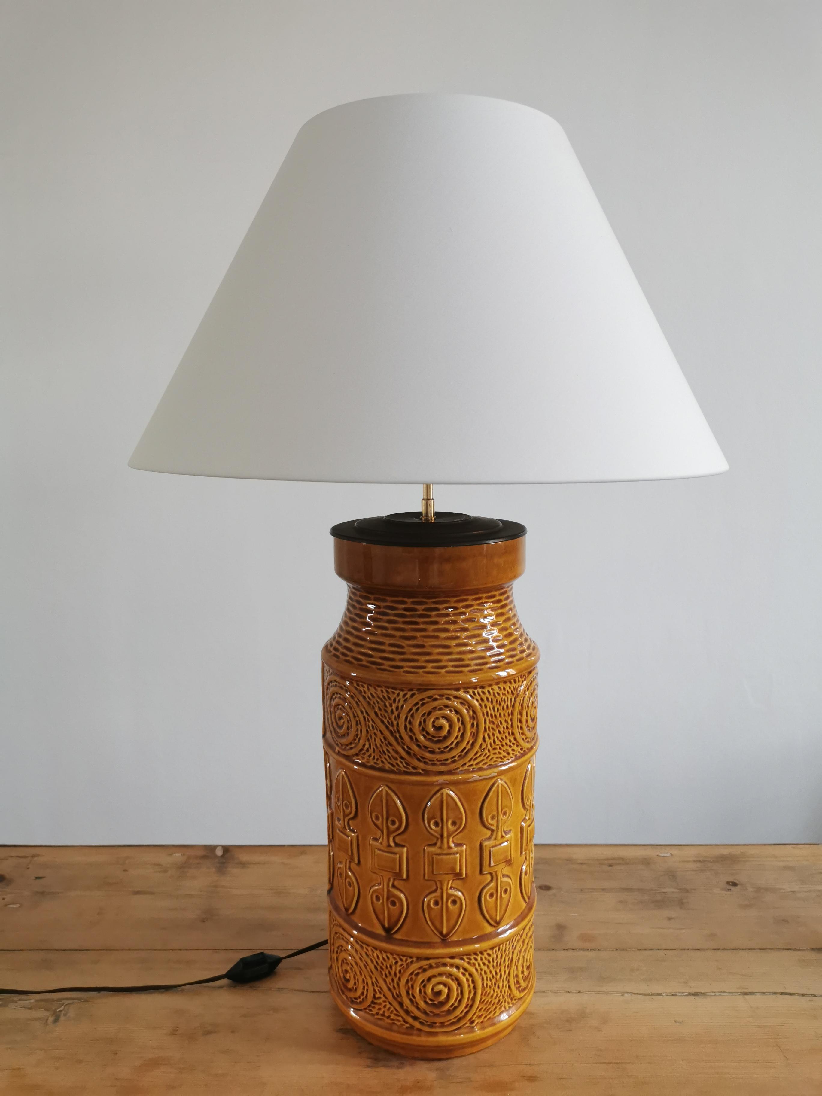 Ceramic lamp Scheurich circa 50s
