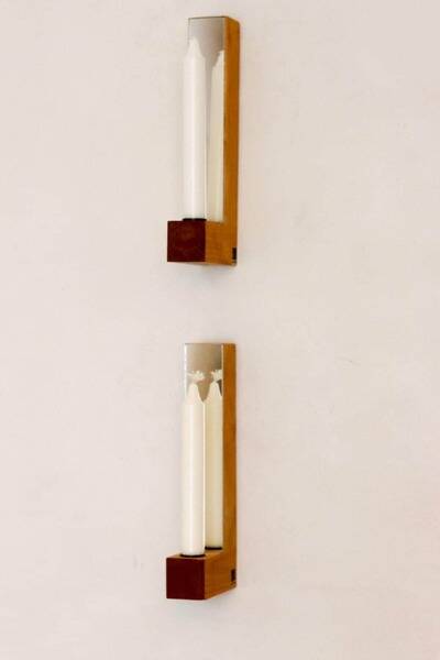 Pair of mid-century Scandinavian sconces
