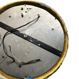 Ceiling light in glass and gold metal