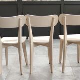 Series of 5 vintage chairs/antique bistro