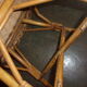 Wicker rattan child chair 1950