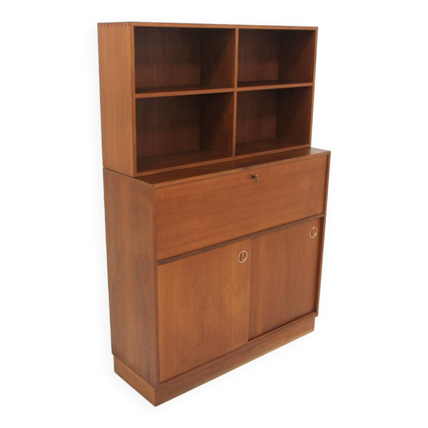 Secrétaire scandinave en teck, ''Fiesta'', Bräntorps Industrier, Nybro, Suède, 1960