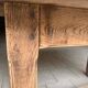 Solid oak table, handcrafted.