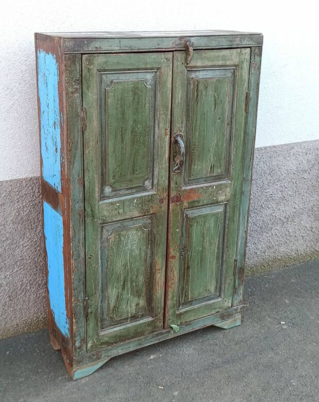 Small old wooden wardrobe
