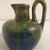 Flamed ceramic pitcher