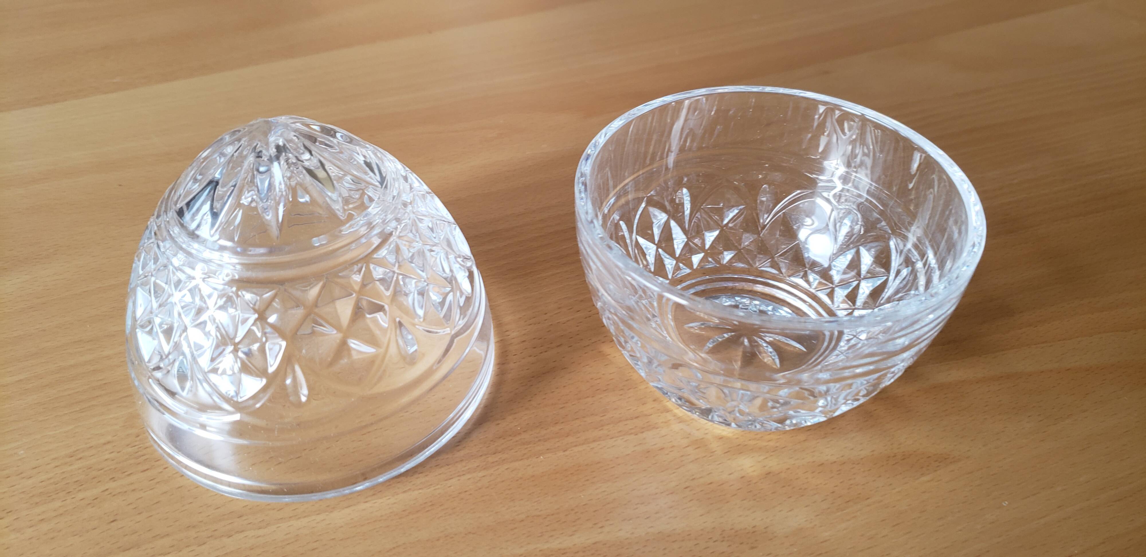 Crystal d'Arques candy dish egg