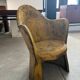 Garden furniture in concrete imitation faux wood