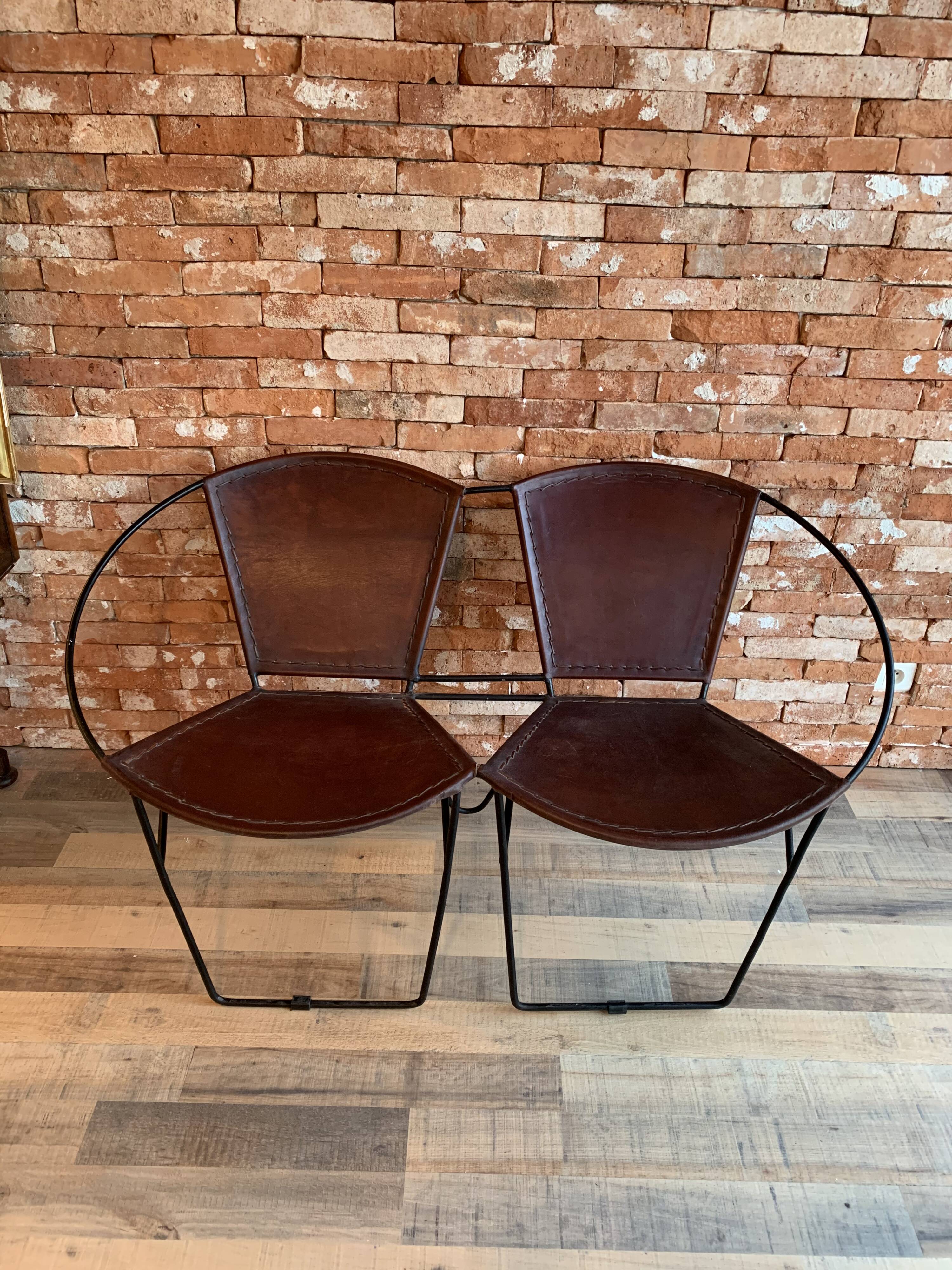Double seat armchair