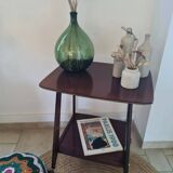 Side table or server on vintage casters