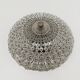 Floral Crystal Glass Flush light
