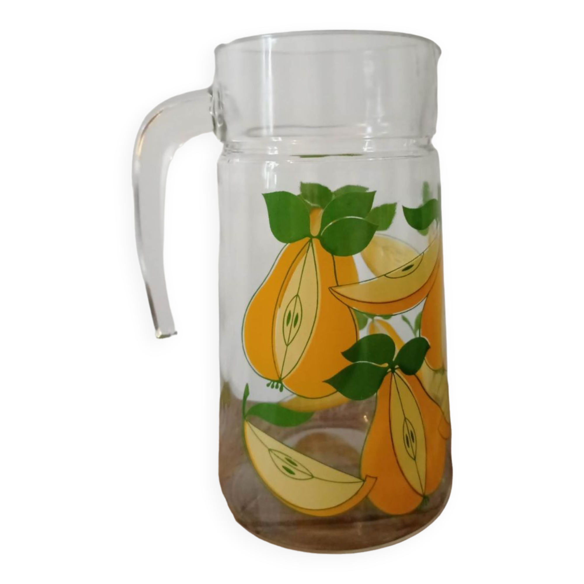 Fruit pattern decanter