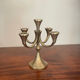 Brutalist solid brass candlestick