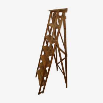 Old wooden stepladder