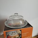 Glass bell with Luminarc tray