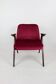 Burgundy Raspberry Bunny Armchair by Józef Chierowski