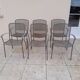 6 vintage garden armchairs iron metal chairs