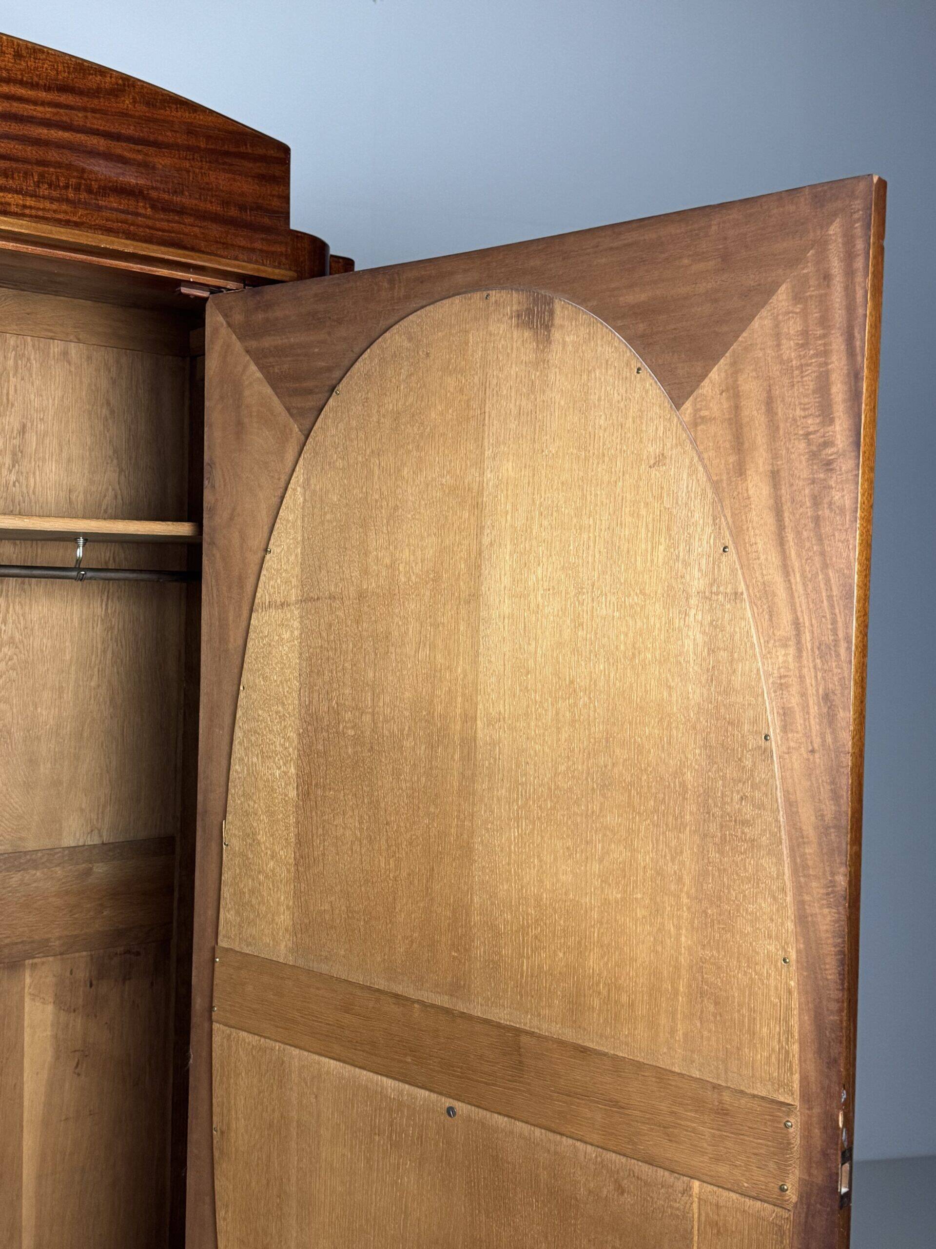 Art Deco wardrobe with mirrors