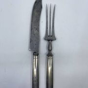 Lot de fourchette et couteau de service