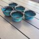 Frank Brooks, formerly of Wedgwood, A Set of Five Japanese Sake Cups.