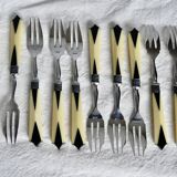 Art Deco dessert service (forks and pie server)