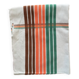 70s Basque tablecloth green/orange/brown