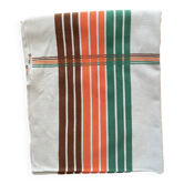 Nappe basque années 70 vert/orange/marron