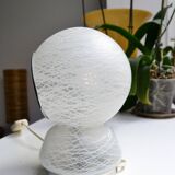 Glass ball lamp Italy 70s