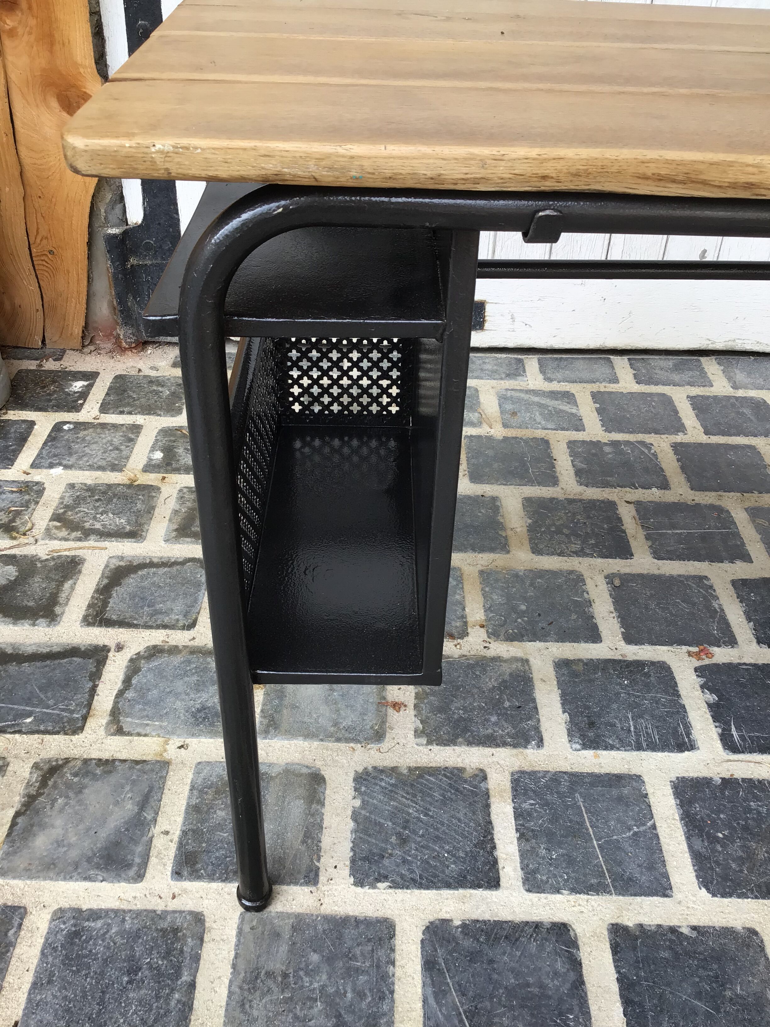 School desk and chair