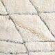 Moroccan Berber carpet blessed ouarain ecru with black diamonds engraved 284x198cm