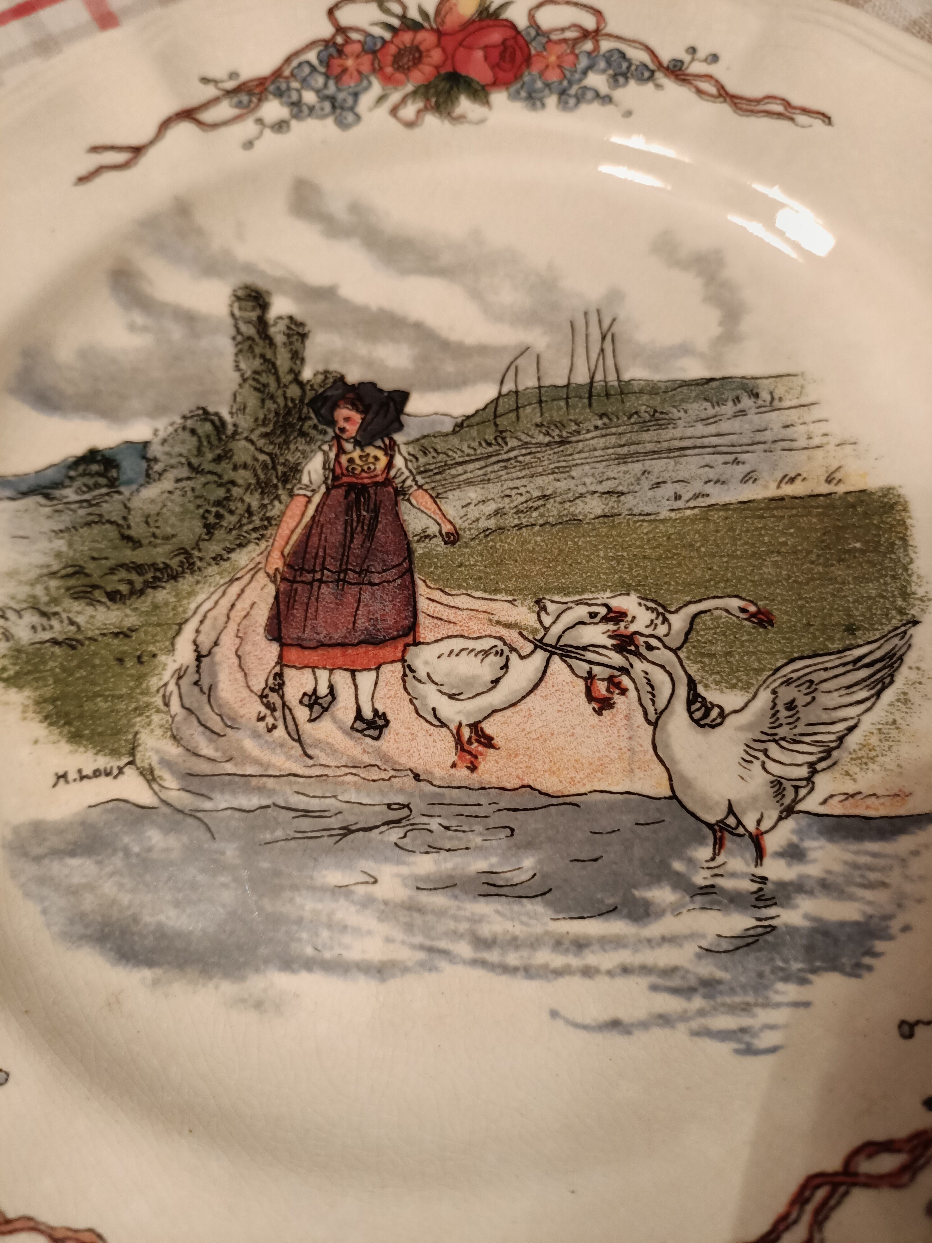 20 plates Obernai Faïencerie Sarreguemines