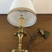 Lampe de chevet Vintage pied en laiton massif année 60