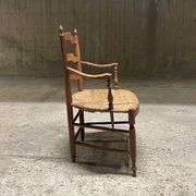 Fauteuil provençal, assise en paille