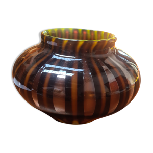 Vase en verre multicolore verly's