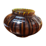 Vase en verre multicolore verly's art deco 1930