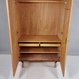 Vintage Beech Wardrobe, 1970s