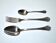 Christofle table cutlery printania art deco 3p fork, spoons soup + coffee 1920