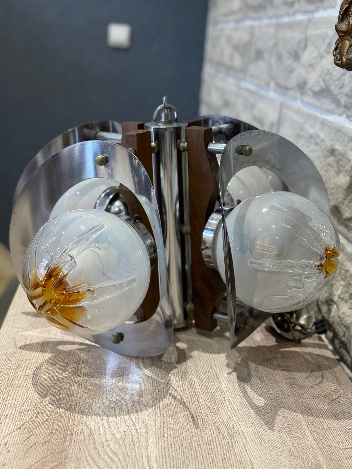 Mazzega Murano Glass Chandelier